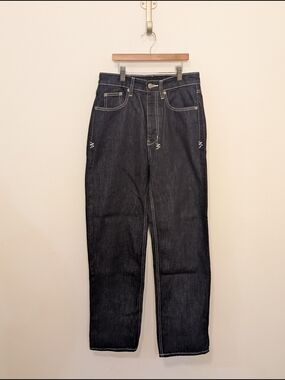 Ksubi Empire Jean Women's Straight-Leg Dark Indigo Jeans Size 26 New Without Tag